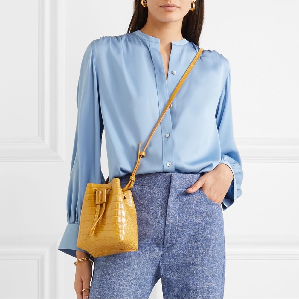 Vince Stretch Silk Blouse